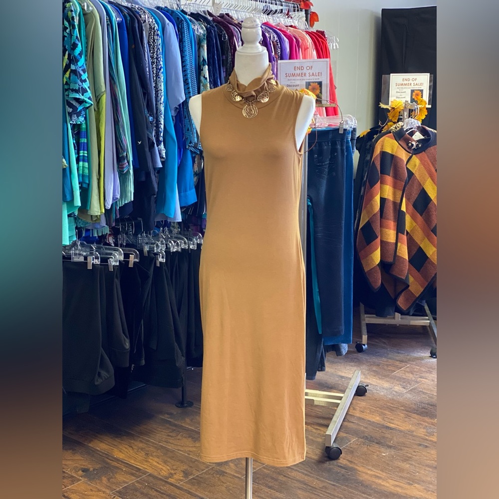 Vero Moda Tan Midi Dress